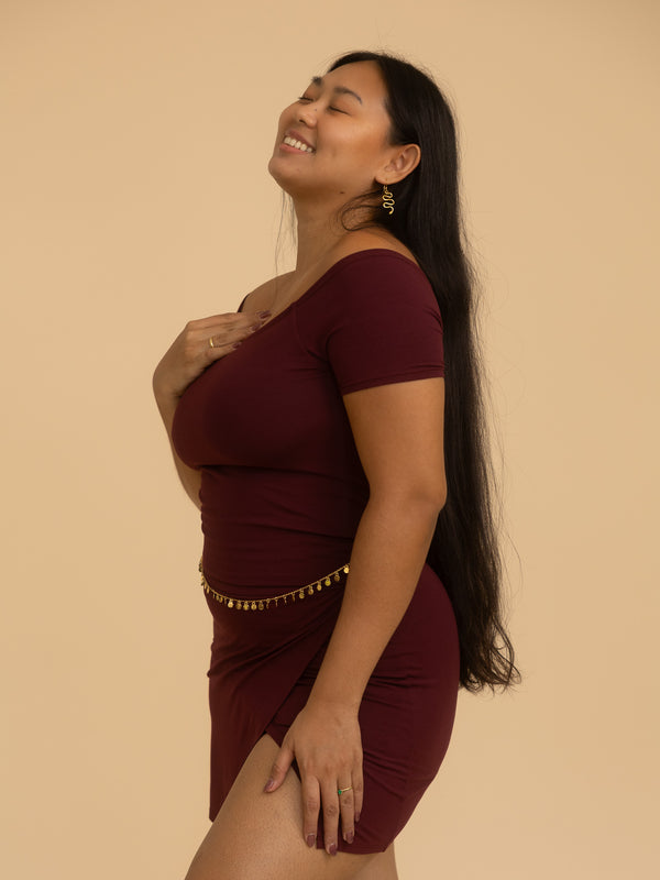 Long Savaya Top - Cherry Stone