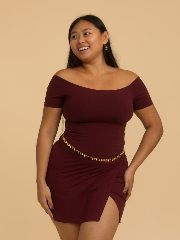 Long Savaya Top - Cherry Stone