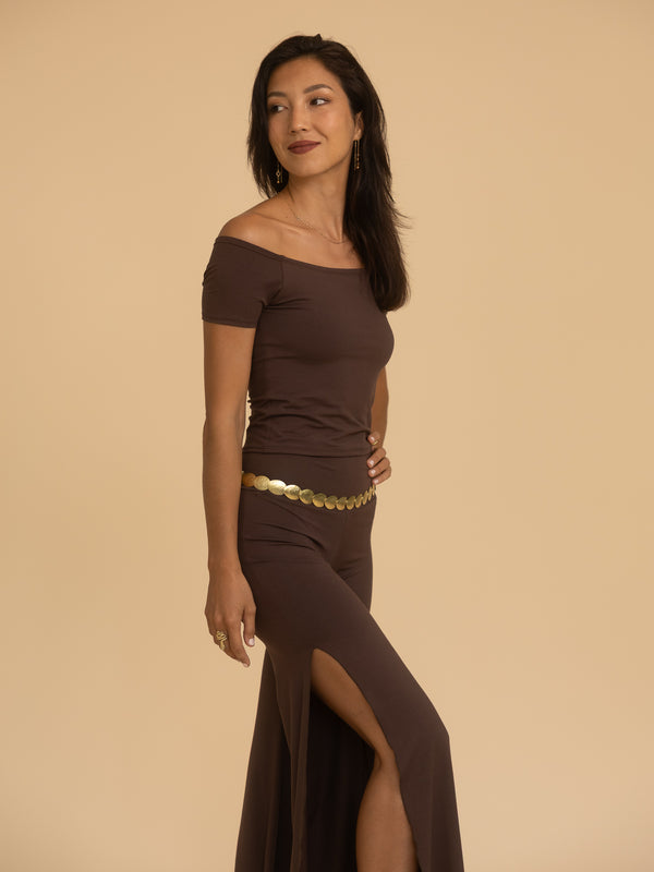 Long Savaya Top - Cacao