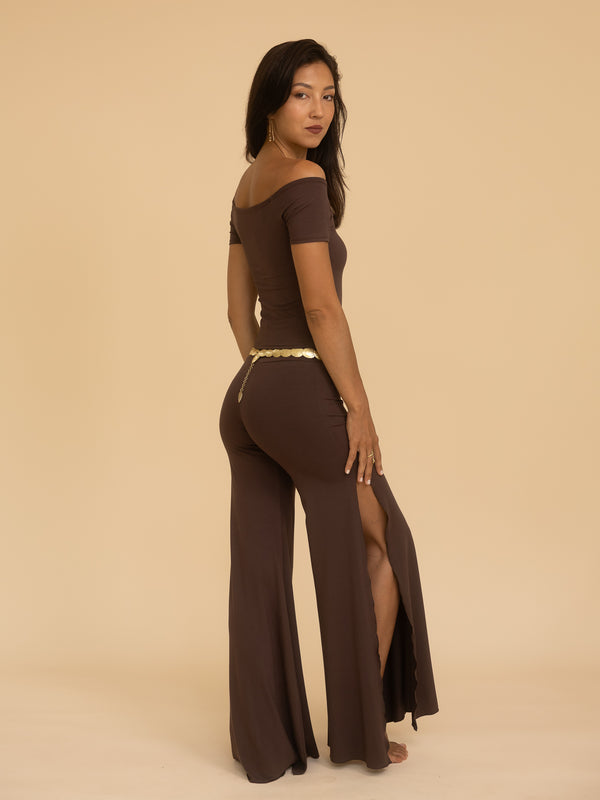 Long Savaya Top - Cacao