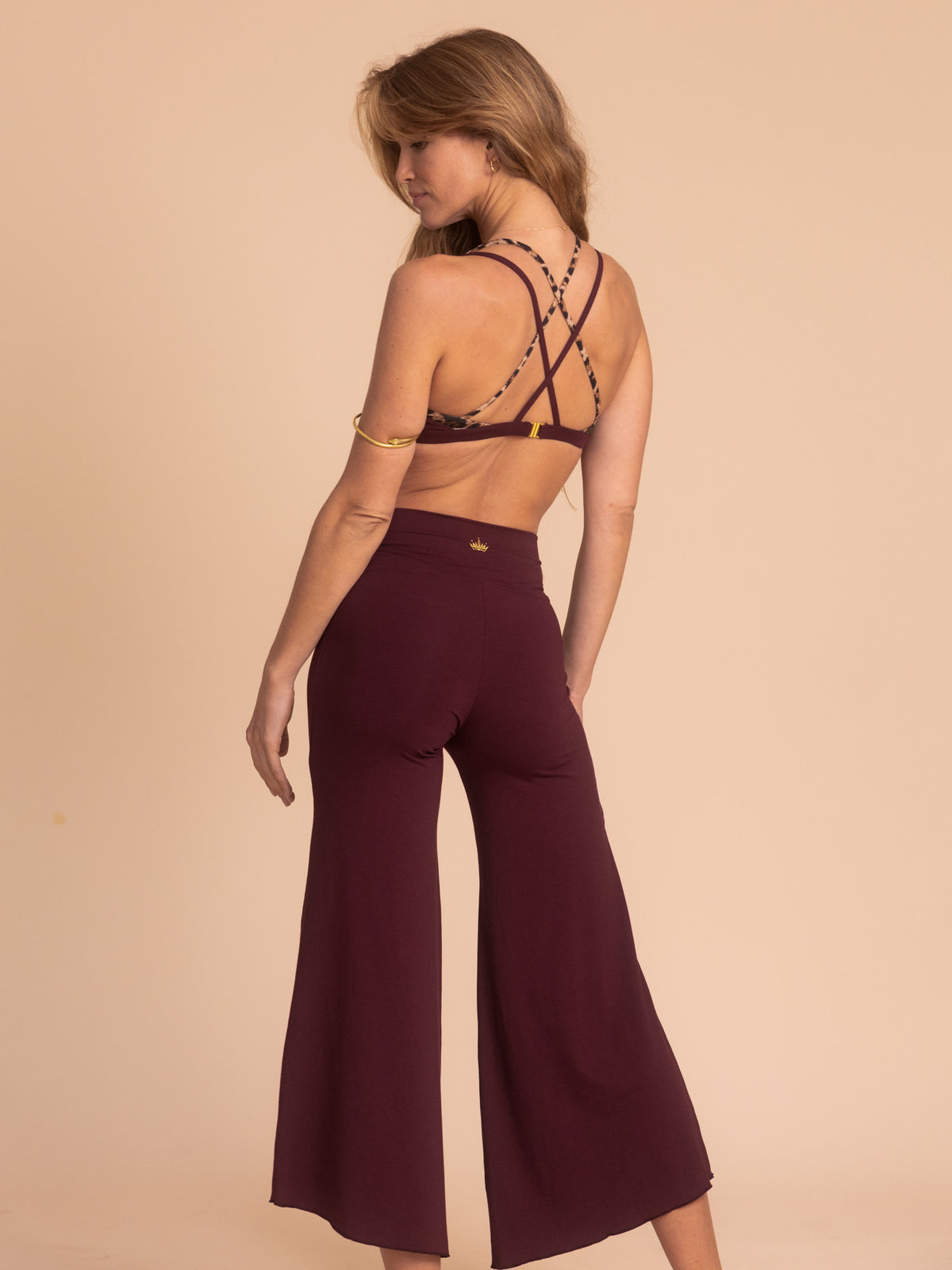 Alora Flare Pant - Cherry Stone