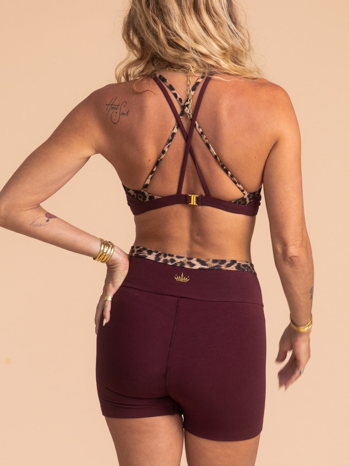 Nova Short - Cherry Stone/Leopard