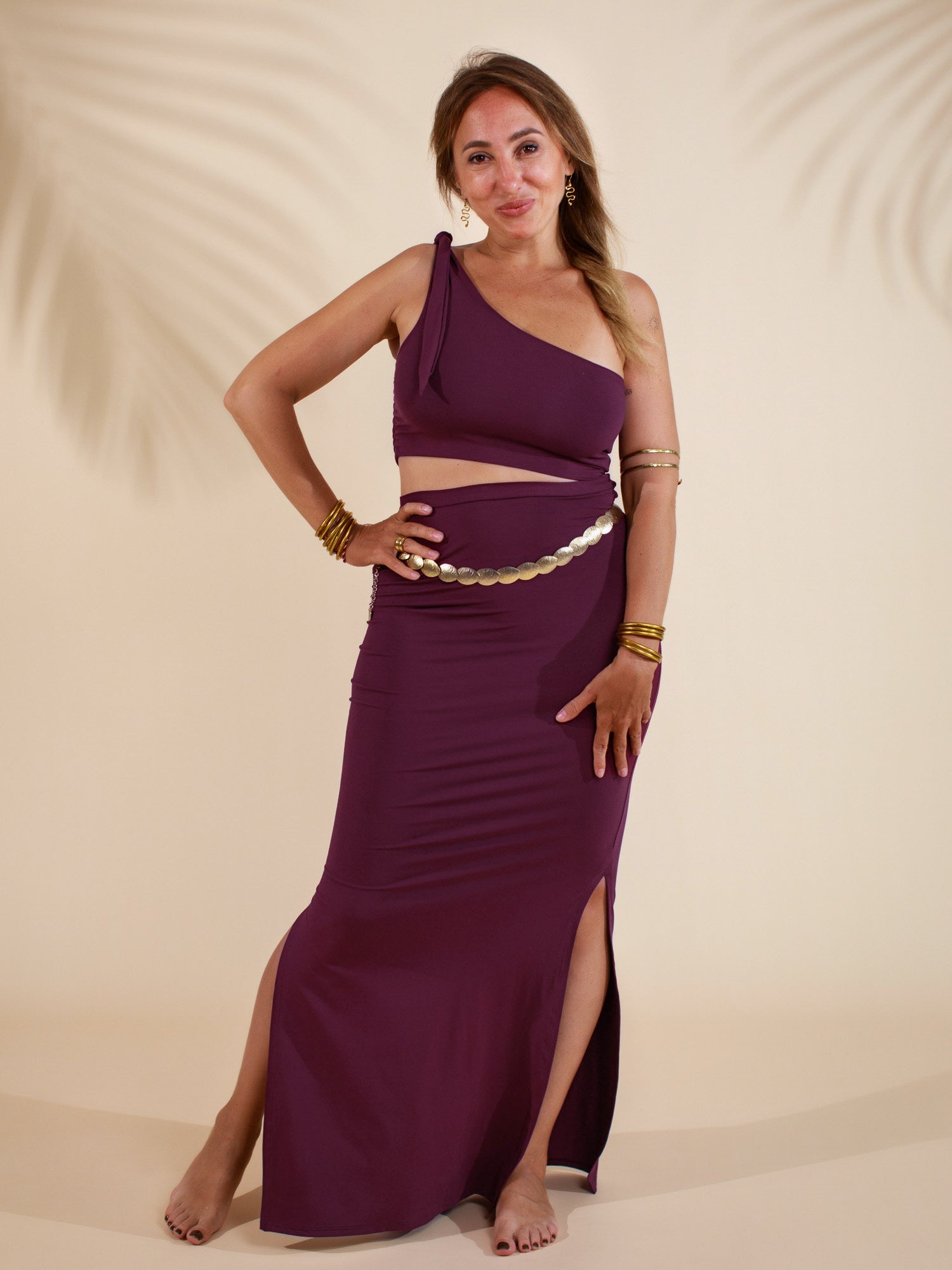nalu＊-11138 Nalu Top (3-Way) - Amethyst Purple