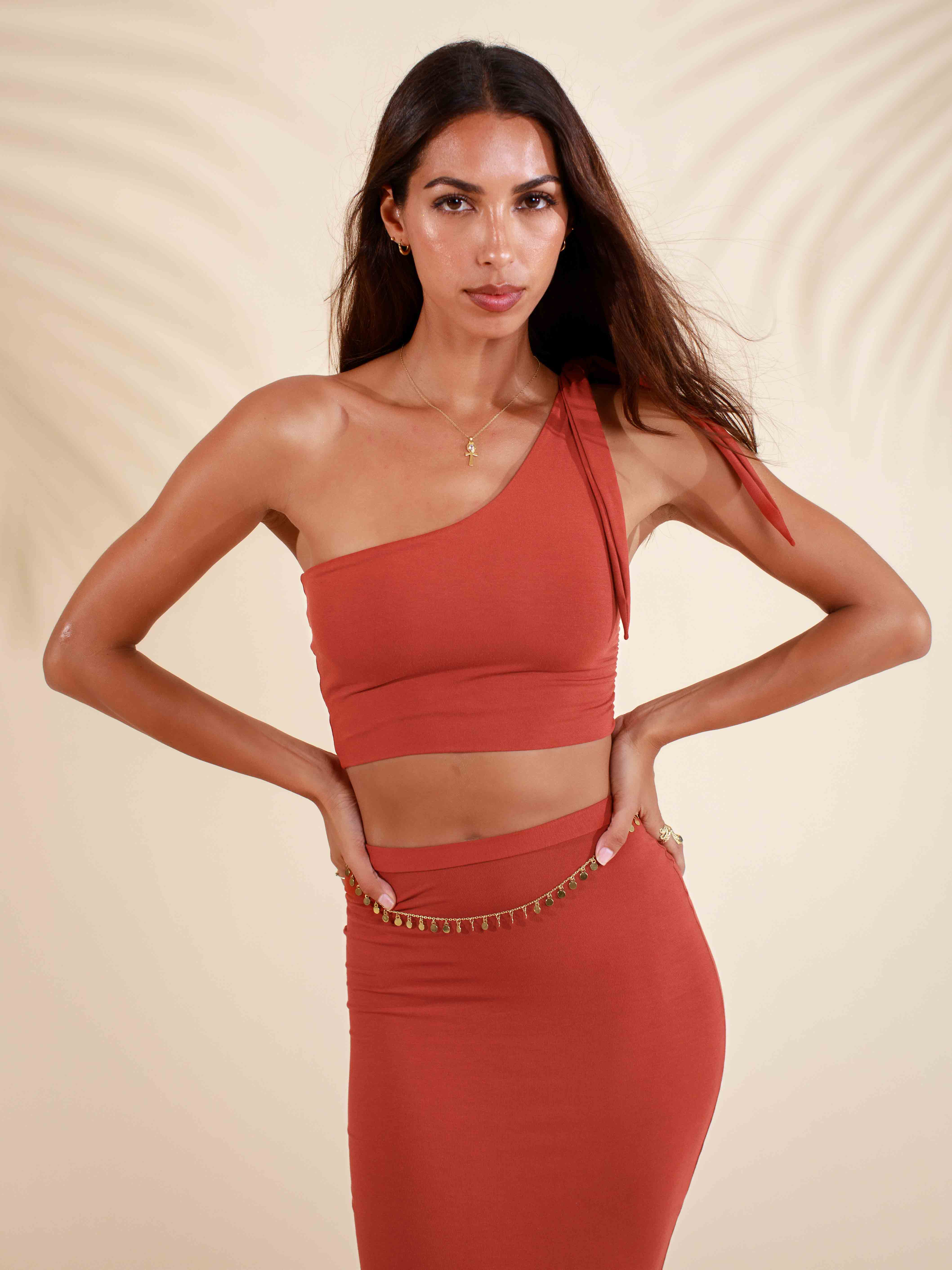 nalu＊-11138 Nalu Top (3-Way) - Carnelian