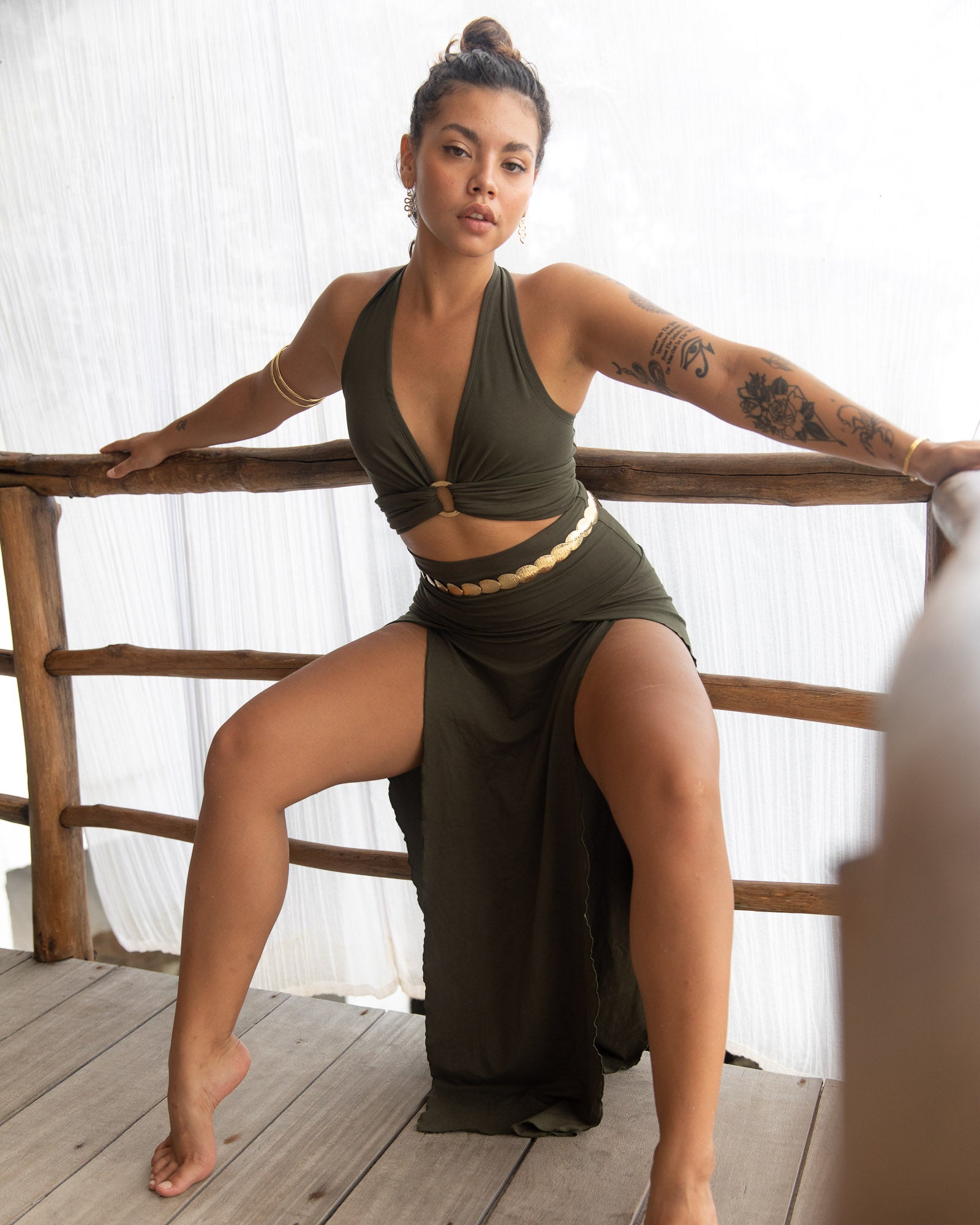 Cleopatra Slit Skirt - Handmade in Bali | The Royal Codes