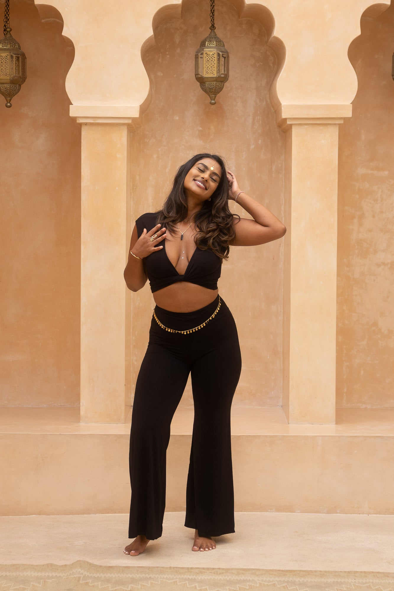 Freya Flare Pant | Soft, Stretchy, and Sexy Bamboo Viscose | Royal