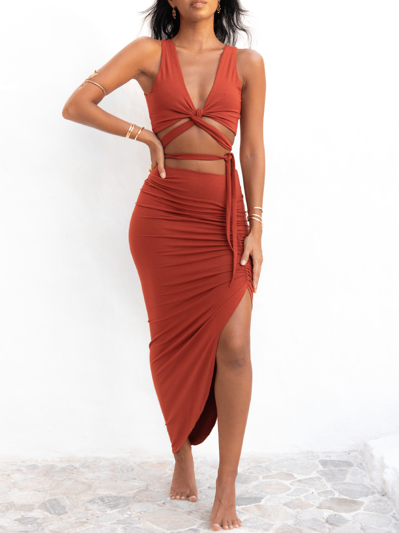 Reversible Artemis Top (5-Way) - Carnelian