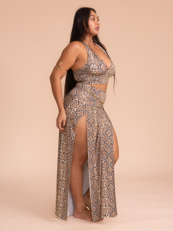 Serpent Top (5-Way) - Organic Snake Print