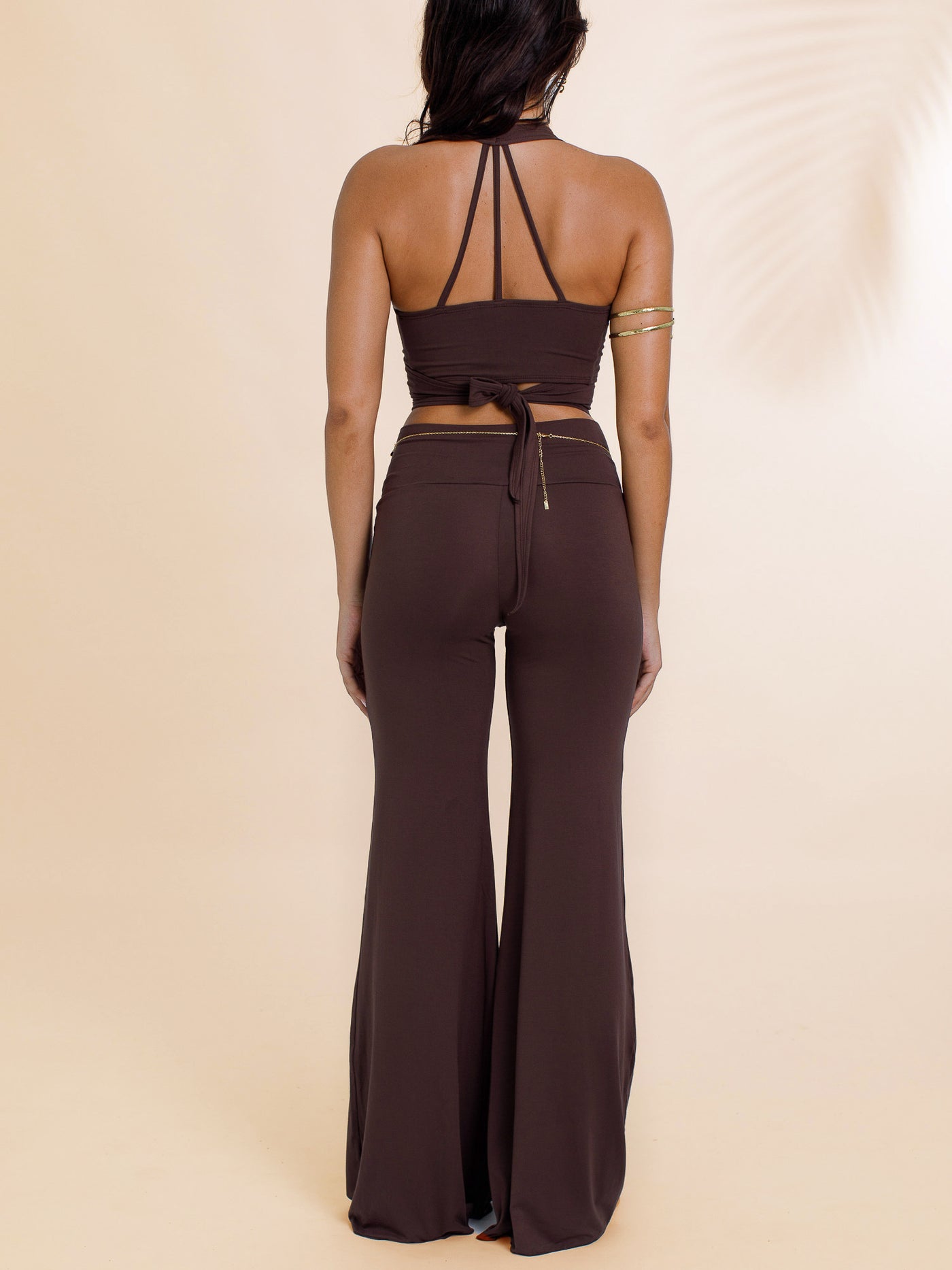 Freya Solid Split Pants Set main image 1