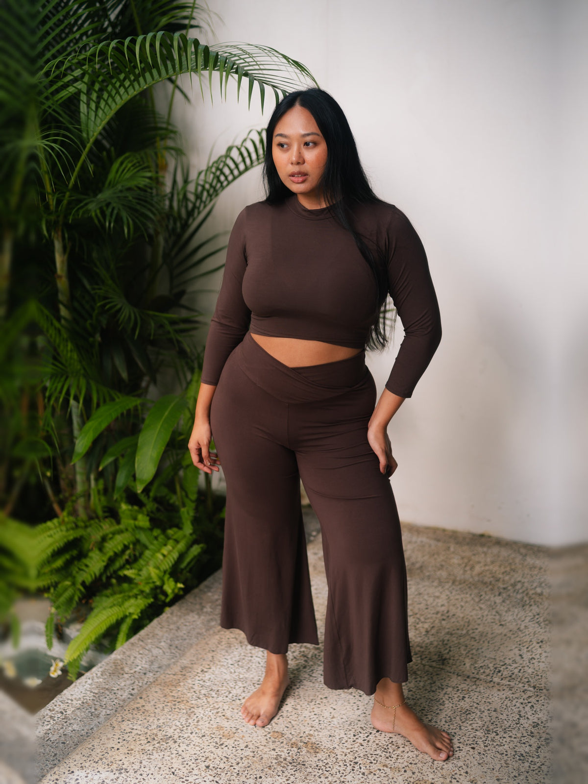 Alora Flare Pant - Cacao