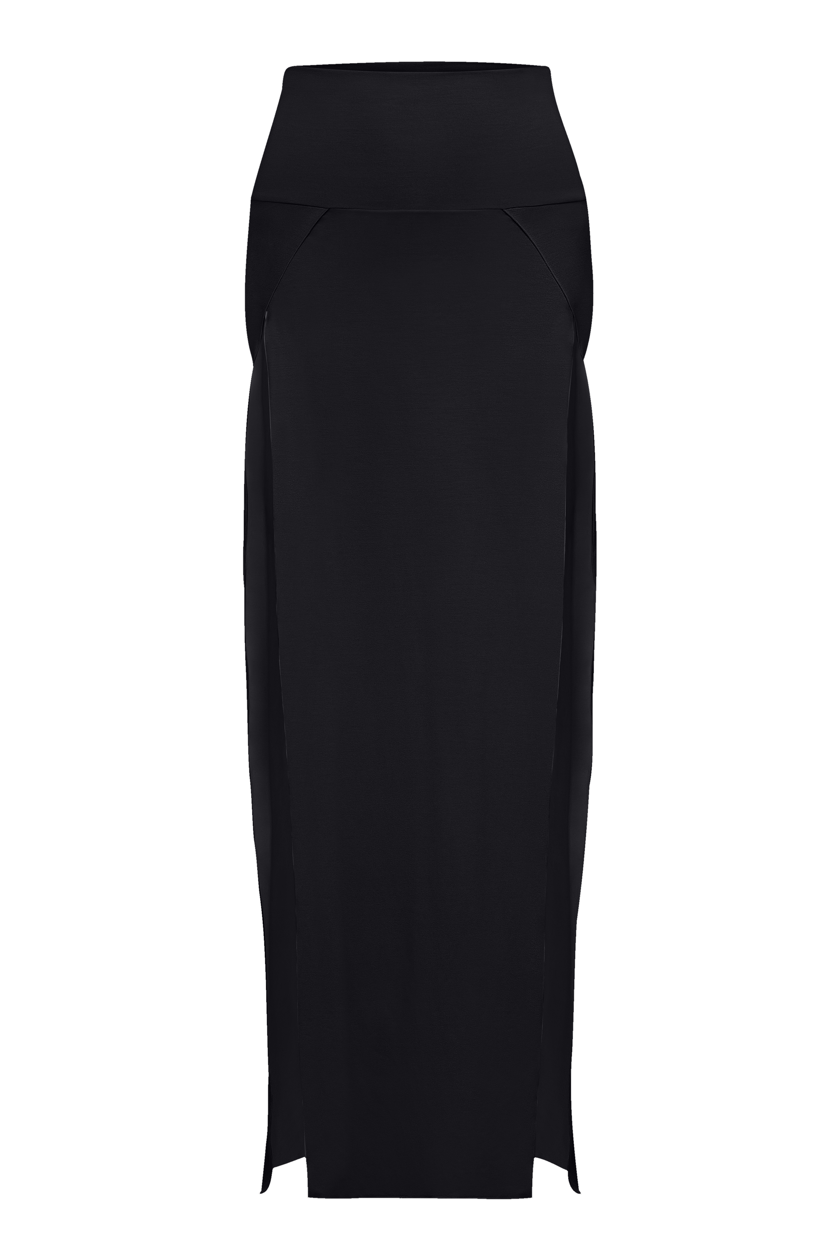 Cleopatra Slit Skirt - Black Onyx