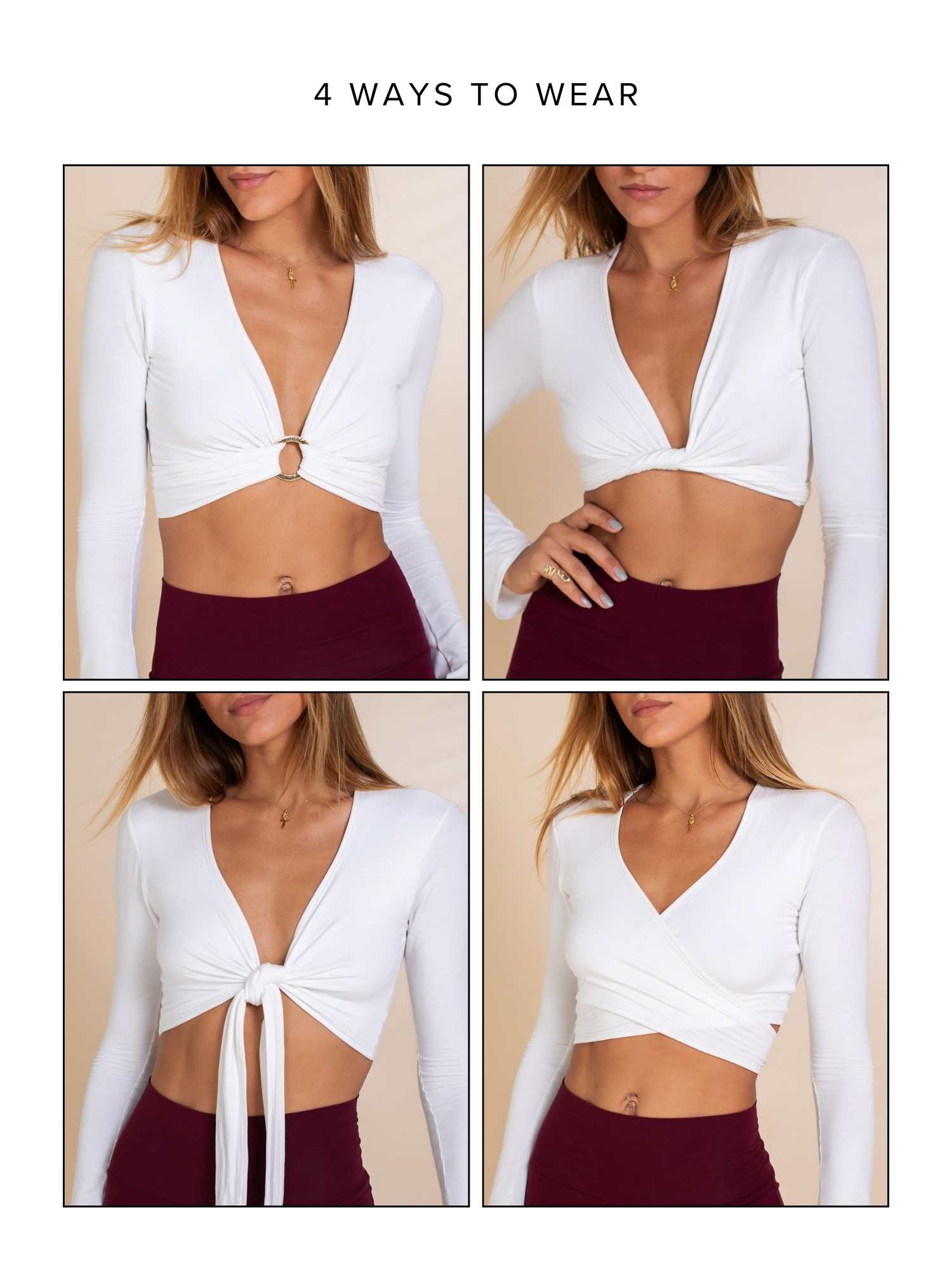 4-Way Juliette Top - Ivory