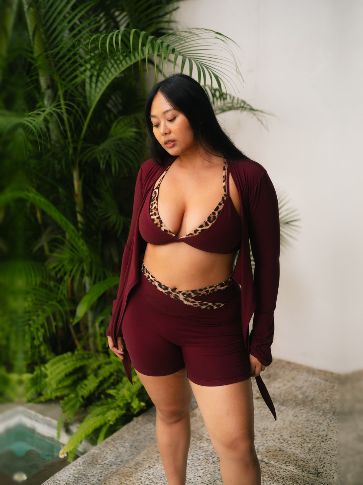 Nova Top - Cherry Stone / Leopard