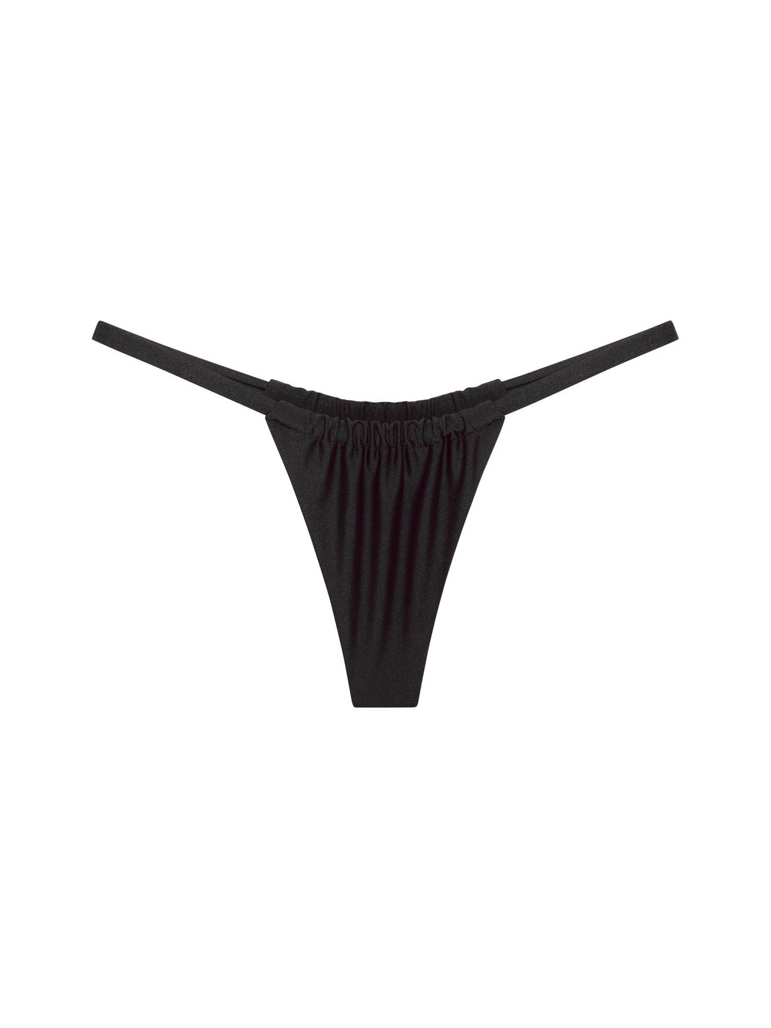Solara Brazilian Bikini Bottom - Black